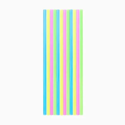Pajita Plástico PP Reutilizable Multicolor 20cm 20uds
