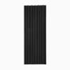 Pajita Plástico PP Reutilizable Negro 20cm 20uds