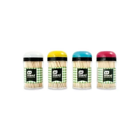Palillos Higiénicos Torneados Bote Color 200UDS