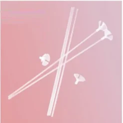 Palos de Globos 8pcs Transparente