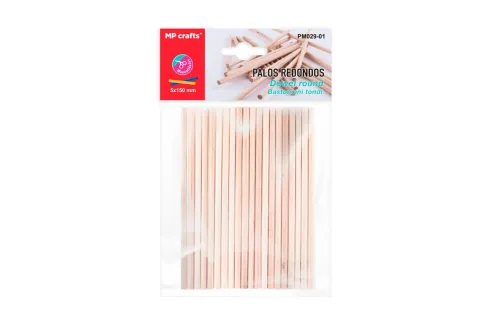 Palos de Manualidades Redondos 5x150mm