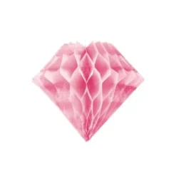 Panal Papel Diamante Rosa
