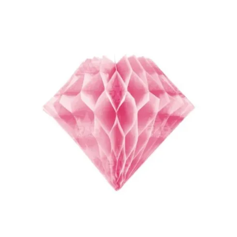 Panal Papel Diamante Rosa