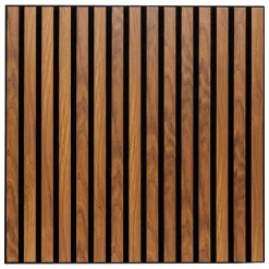 Panel Mural Colva MDF Efecto Madera Oscura 60x60cm