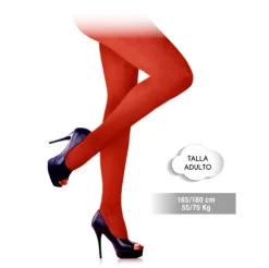 Panty Adulto 40Den Rojo