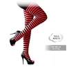 Panty Adulto Rayas Negro/Rojo