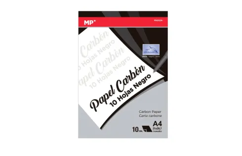 Papel Carbón A4 10H Negro