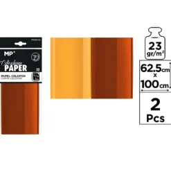 Papel Celofán 62,5X100CM Amarillo