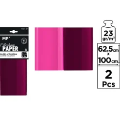Papel Celofán 62,5X100CM Rosa
