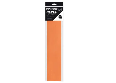 Papel Crespón 50X200CM Fluorescente Naranja