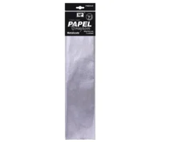 Papel Crespón 50X100CM Metalizado Plata