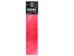 Papel Crespón 50X100CM Metalizado Rojo