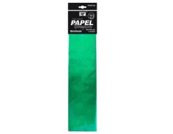 Papel Crespón 50X100CM Metalizado Verde