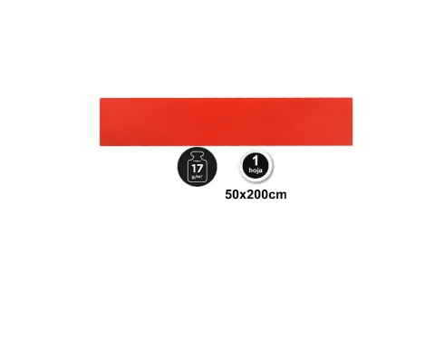 Papel Crespón 50X200CM Rojo