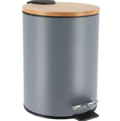 Papelera Pedal 3L – Gris