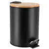 Papelera Pedal 3L – Negro