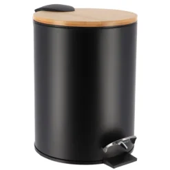 Papelera Pedal 3L – Negro