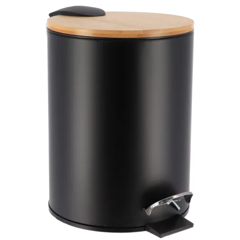 Papelera Pedal 3L – Negro