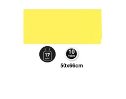 Papel Seda 50X66CM 10U Amarillo Limón
