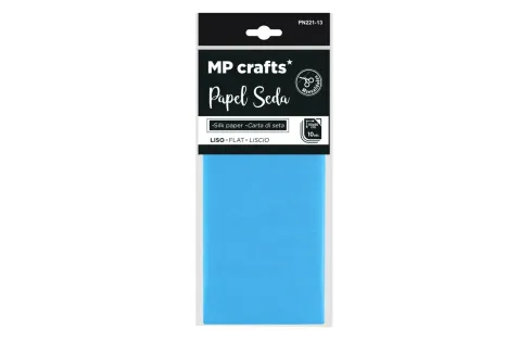 Papel Seda 50X66CM 10U Azul Turquesa