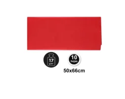 Papel Seda 50X66CM 10U Rojo
