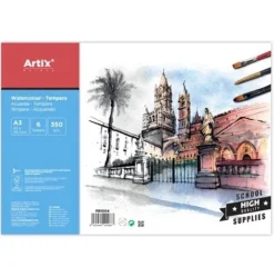 Papel Témpera A3 6Hojas