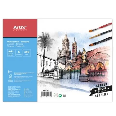 Papel Témpera A4+ 6Hojas