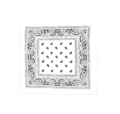 Pañuelo Paisley Blanco