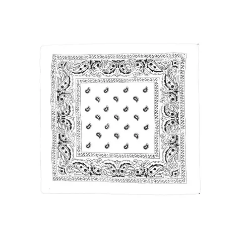 Pañuelo Paisley Blanco