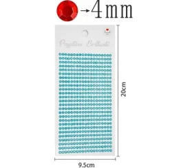 Pegatinas De Diamantes Imitación Turquesa 4MM