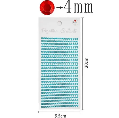 Pegatinas De Diamantes Imitación Turquesa 4MM