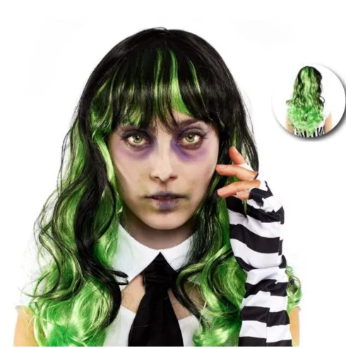 Peluca Bruja Verde