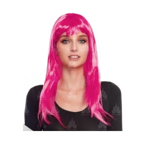 Peluca Lisa Fucsia
