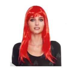 Peluca Lisa Roja