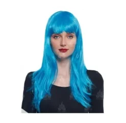 Peluca Lisa Turquesa
