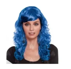 Peluca Ondas Azul Oscuro