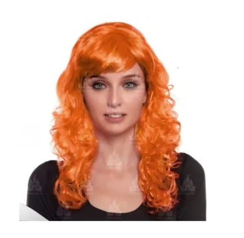 Peluca Ondas Naranja