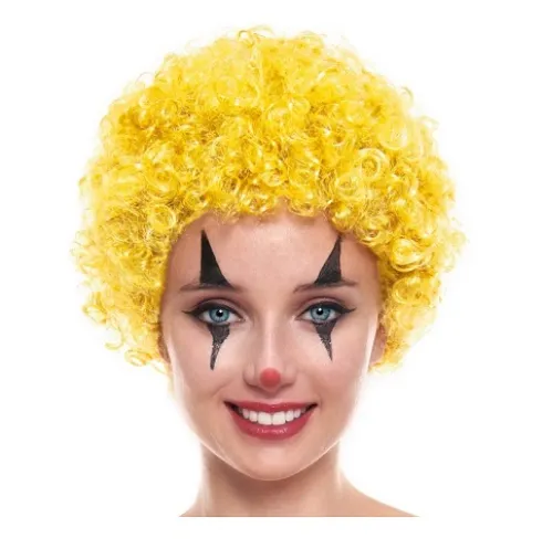 Peluca Payaso Amarillo 70G