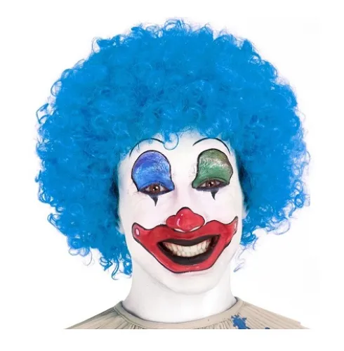 Peluca Payaso Azul 120G