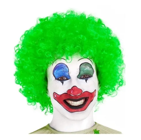Peluca Payaso Verde 120G