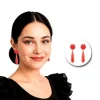 Pendientes De Flamenca Lágrima Rojo