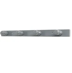 Perchero A Fijar 4 Ganchos – Gris