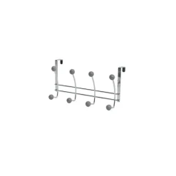 Perchero Metal 8 Ganchos – Cromo/Gris