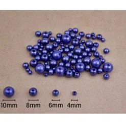 Perlas Imitación Azul Zafiro 4-10MM