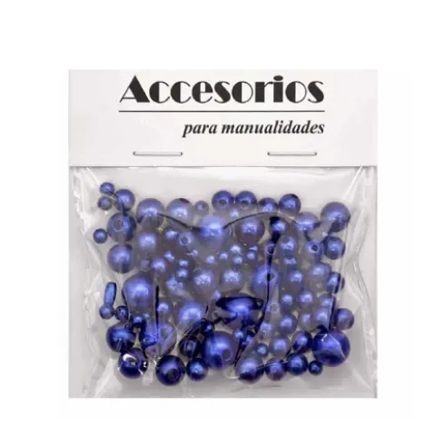 Perlas Imitación Azul Zafiro 4-10MM