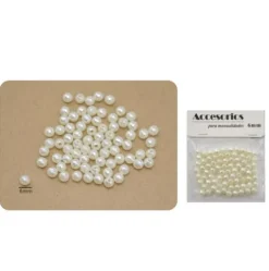 Perlas Imitación Oval Beige 4X8MM