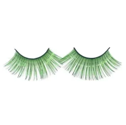 Pestañas Verde Plata
