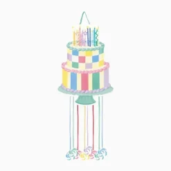 Piñata Plegable Tarta Cumple Velas