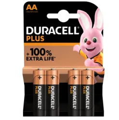 Pilas Alcalinas Duracell Plus AA 4U
