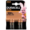 Pilas Alcalinas Duracell Plus AAA 4U
